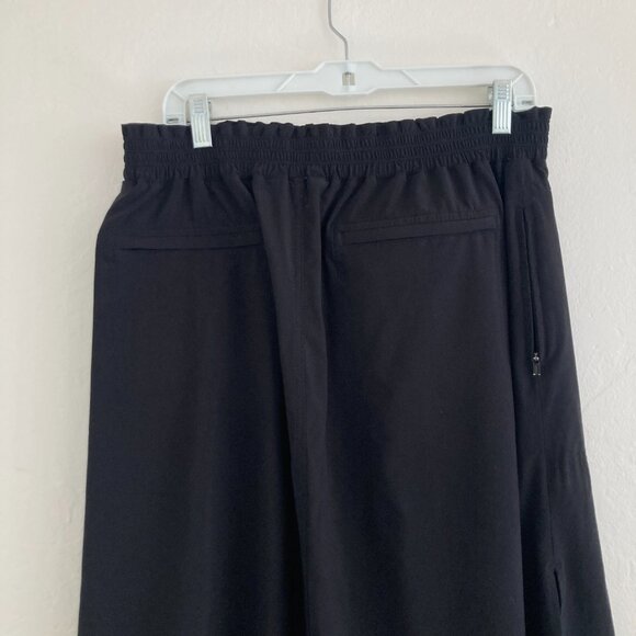 Athleta Savannah Skirt Black Midi Travel Walking Exercise Minimalist Size Large - Picture 8 of 11